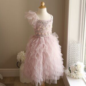 Tutu Du Monde Lilac Tulle Dress Gala Tutu Violite Flower Girl Party Portrait New